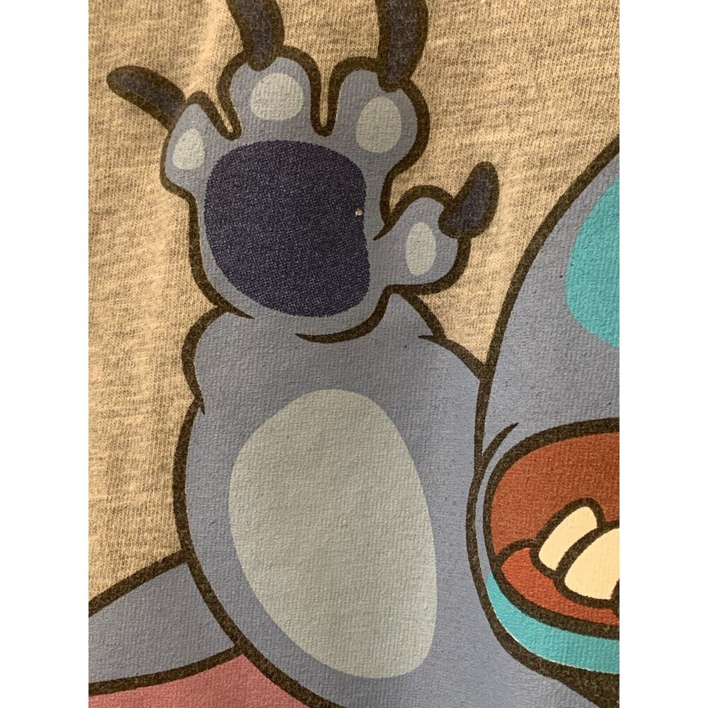 Disney Graphic Stitch Wild One Short Sleeve T-Shirt, Grey, Size Large - Picture 4 of 8